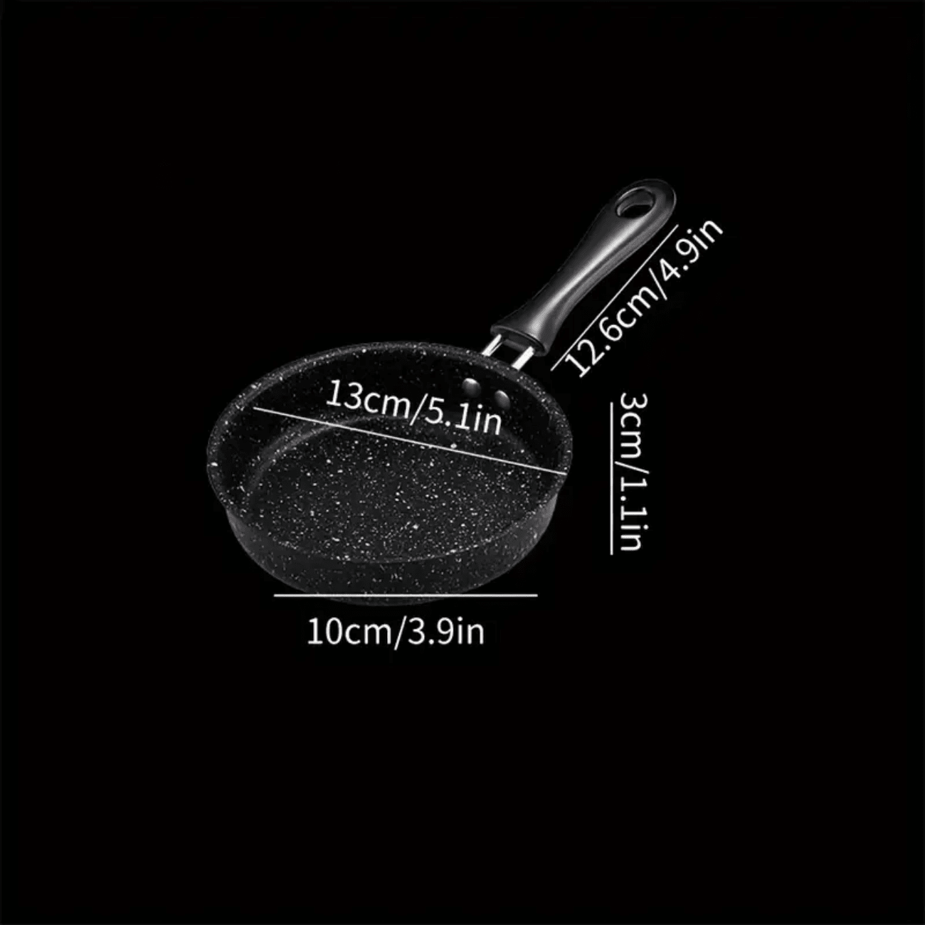 Mini Non Stick Portable Egg Frying Pan 4.7 5.5 Inch Flat Bottom Easy Clean Cookware For Breakfast Camping Travel Induction Gas Stove