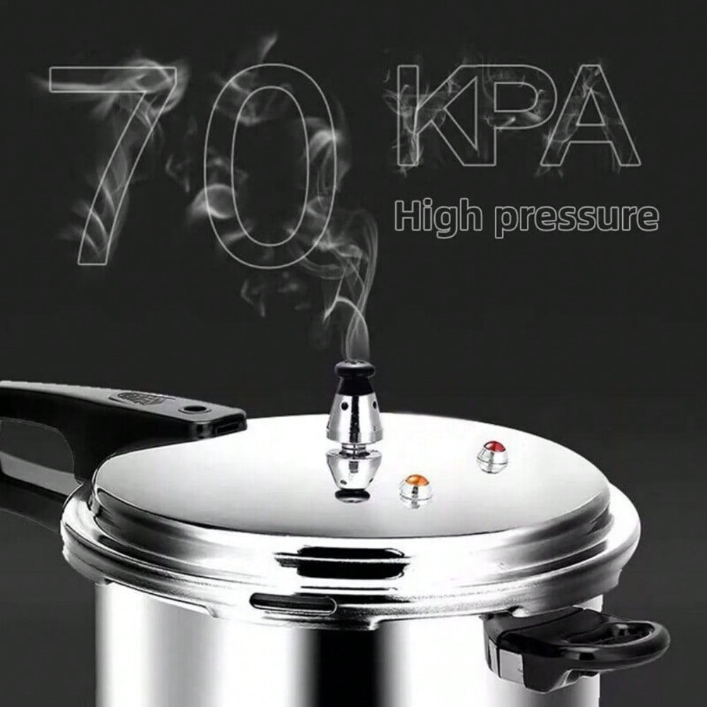 5 Litre Aluminum Pressure Cooker With Dual Handle Kitchen Catering Cookware For Home Restaurant Heavy Duty Pot Induction Gas Stove