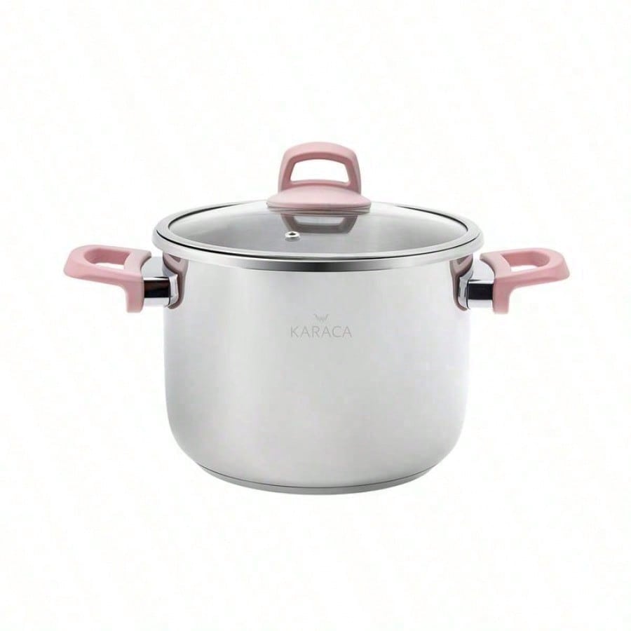 Stainless Steel Pressure Cooker Induction Compatible Heavy Duty Kitchen Cookware Safe Durable Pot For Soup Stew Rice Daily Cooking Use