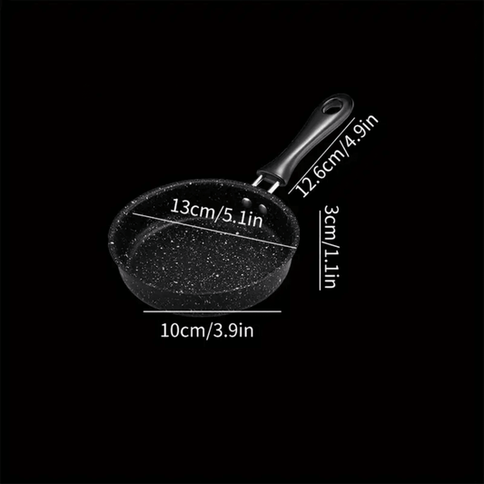 Mini Non Stick Portable Egg Frying Pan 4.7 5.5 Inch Flat Bottom Easy Clean Cookware For Breakfast Camping Travel Induction Gas Stove