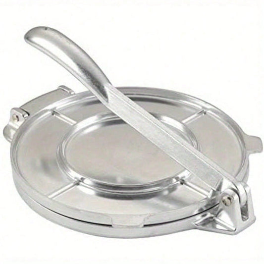 8 Inch Aluminum Tortilla Press Maker For Flour Dough Pie Crusts Flatbread Kitchen Cooking Tool Home Restaurant Silver Kitchen Gadget