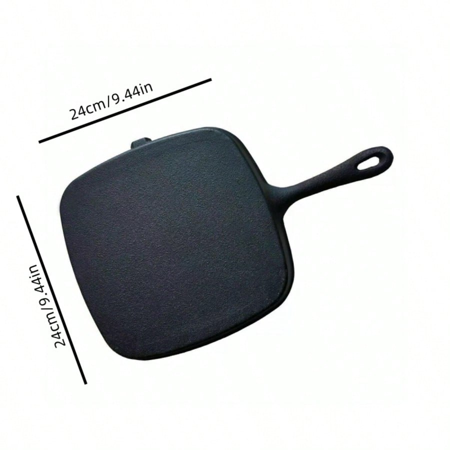 Non Stick Flat Bottom Frying Pan Cast Iron Pancake Pan For Steaks Eggs Induction And Gas Stove Smokeless Cookware Kitchen Restaurant